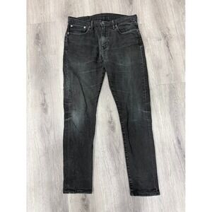 Levis 512 Jeans Mens 32x32 (30) Black Slim Tapered Stretch Denim Casual Pants